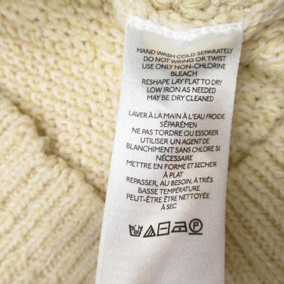 By Anthropologie Floral Printed-Sleeve Ruffle Sweater Cream - Large - Picture 9 of 12